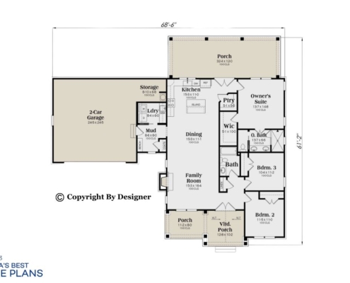 Modern Farmhouse Metal Home Plan