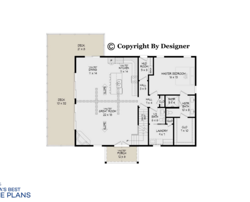 Steel Building Home Plan Floorplan