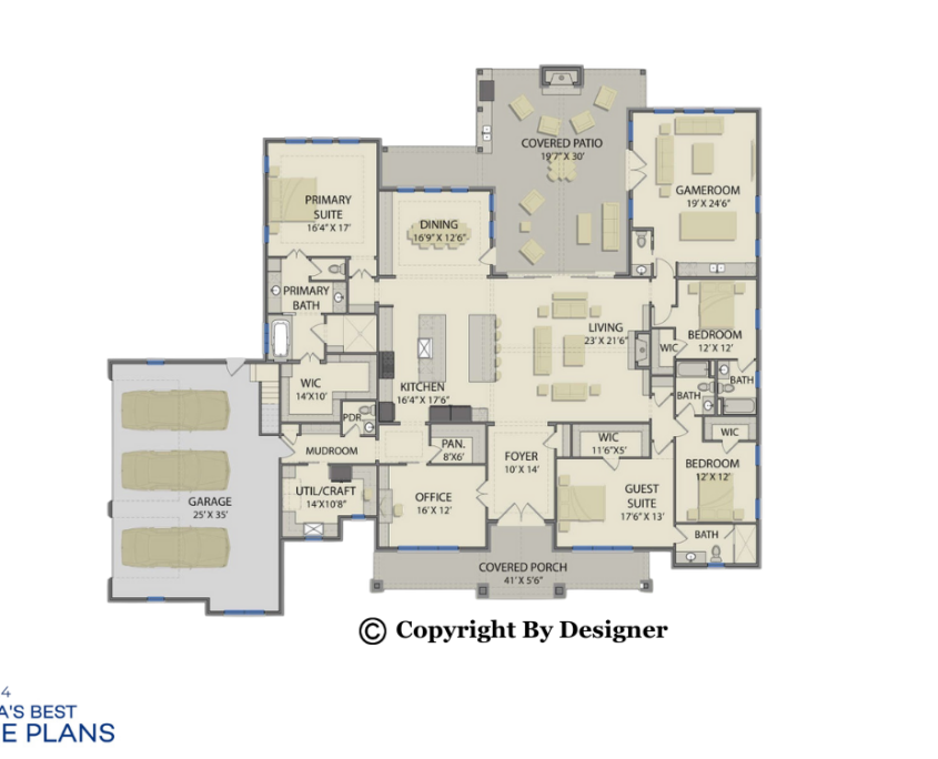Metal Home Building Kit Floor Plan for a 4 Bedroom- Metacero Metal ...