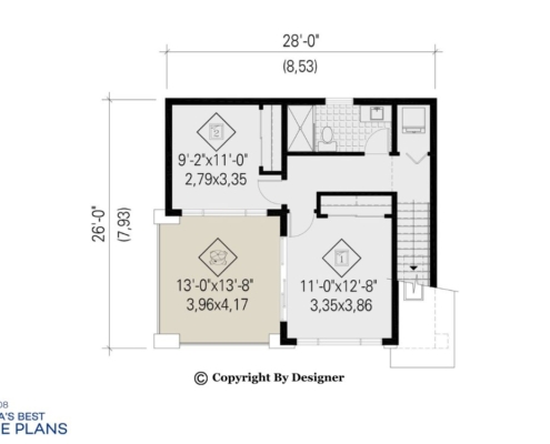 Residential Steel Building Floorplan 2