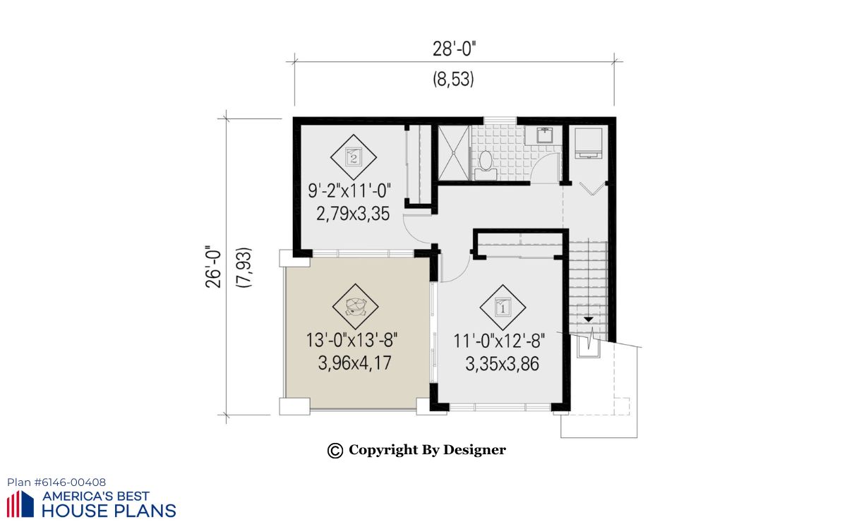 Residential Steel Building Floorplan 2