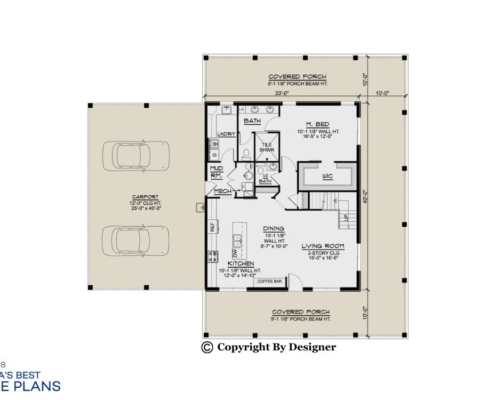 Metal Barn Home Floorplan 1